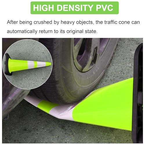 OrangeStar 8 Pack 28" Traffic Safety Cones, Green Cones Construction Cones - color: Green, size: 28in