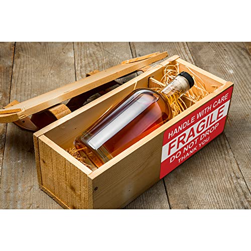 Hybsk 4x6 inch Do Not Drop Thank You Fragile Stickers Adhesive Label 100 Per Roll (4x6 inch) - size: 4x6 inch