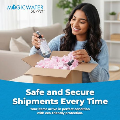 Magicwater Supply - .5 Cu Ft - Pink Packing Peanuts - Anti-Static S Shaped Cushion for Shipping, Void Filling & Storage - Protect Your Goods (Pack of 2) - size: 1/2 Cu Ft (Pack of 2)