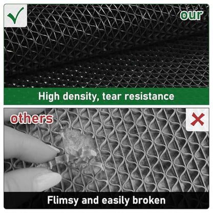 jxgzyy Commercial Drainage Mat Non Slip Floor Matting 3'x16.4', Black - color: Black, size: 196.8"L x 36"W x 0.2"Th