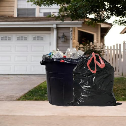 BEIDOU-PAC 30 Gallon Trash Bags Drawstring, 150 Count Bulk, Black | Unscented | Heavy Duty Multi-purpose Garbage Bags Can Liners for Business Home Kitchen Commercial and Industrial - style: 30 Gallon |150 Count(Value Pack)