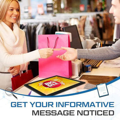 3 Pcs Retail Advertisement Counter Mat 17 x 11 Inch Non Slip Countertop Sign Holder Menu Cover Menu Holder Display Stand for Restaurant Cafe Bar Hotel - size: 17×11 Inch