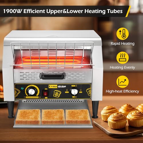 Dyna-Living Commercial Toaster 450 PCS/H Conveyor Toaster for Restaurant