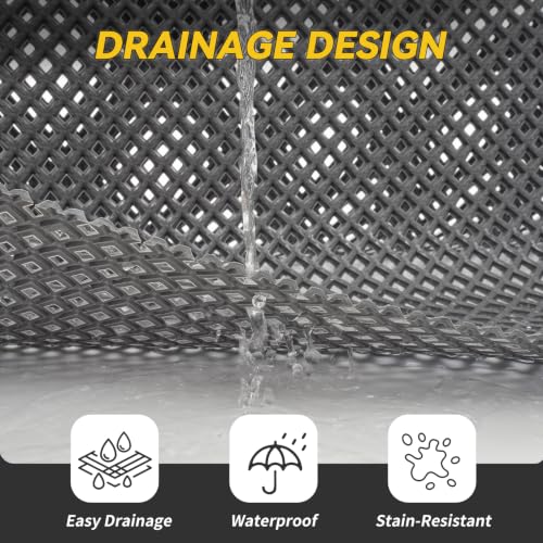 Door Mat Outside Entrance Drainage Waterproof Mat, Grey 36"x59" - color: Grey-a, size: 36"x59"