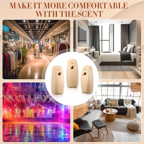 Maxcheck 4 Pcs Automatic Air Freshener Spray Dispenser Room, Light Khaki - color: Light Khaki