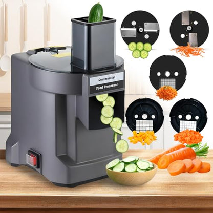 5 in 1 Commercial Food Processor, Electric Vegetable Chopper