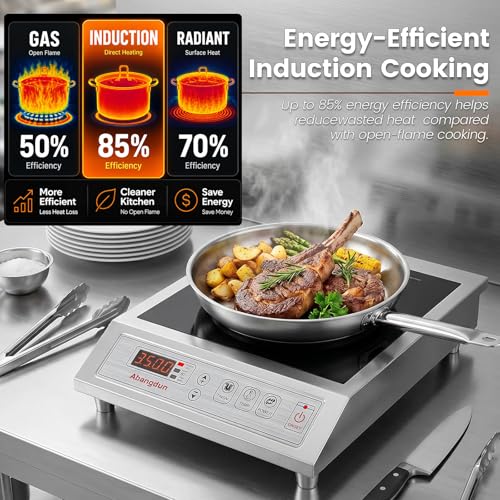 3500W Commercial Induction Cooktop, 220V Induction Hot Plate