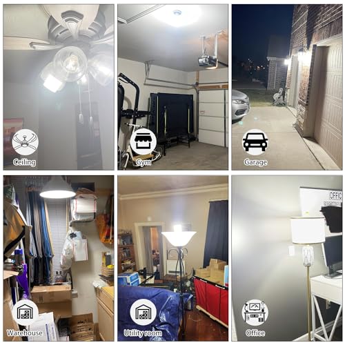 NS 700W Equivalent 10500LM Corn Bulbs (1-Set) - 90% Energy Saving, IP65 Waterproof, 70W E26/E39, 5000K Daylight, Warehouse Light, ETL/FCC/ROHS/CE Certified, Not Dimmable