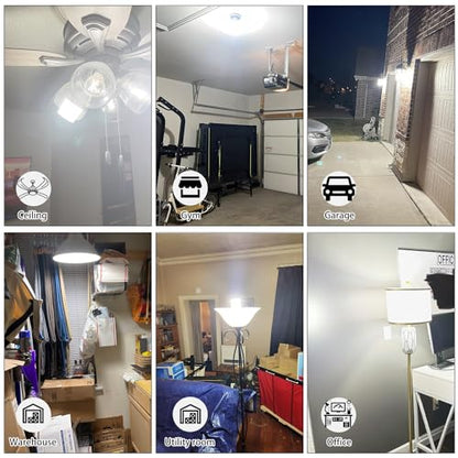 NS 700W Equivalent 10500LM Corn Bulbs (1-Set) - 90% Energy Saving, IP65 Waterproof, 70W E26/E39, 5000K Daylight, Warehouse Light, ETL/FCC/ROHS/CE Certified, Not Dimmable