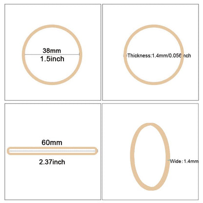 AIWOQI Rubber Bands Size16 Elastic Rubber Band #16 Light Brown 600Pcs - color: Light brown
