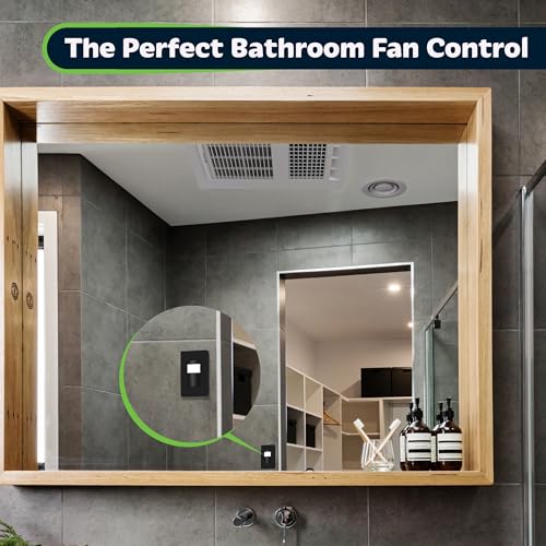 TOPGREENER PIR Motion Sensor Light Switch, No Neutral No Ground Wire, Black - color: Black, size: 1 Pack