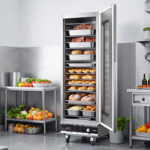 VEVOR Commercial Electric Food Warmer 16-Tier Transparent Single-Door - size: 16-Tier