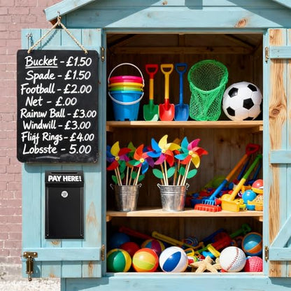 Metal Donation Box with Lock – Wall Mounted Cash Money Box with Slot for Cash Deposit, Hualleko Money Drop with Lock and Slot for Home/Office/Outdoors 10.2 x 5.6 x 2.9 Inch(Black) - color: Black