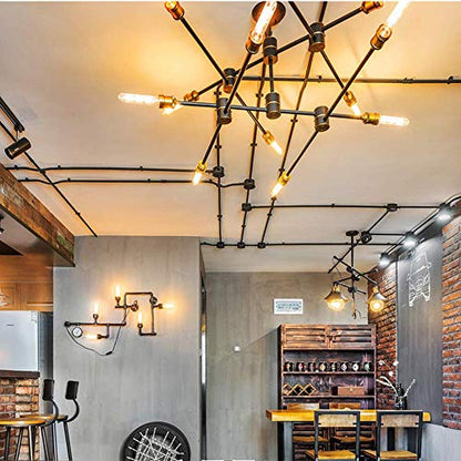 E26 Dimmable Led Tubular Bulb 8W Long Tube Edison Light Bulbs 2700K - color: 8.9 Inch-2700k Warm White-8w(amber Glass)