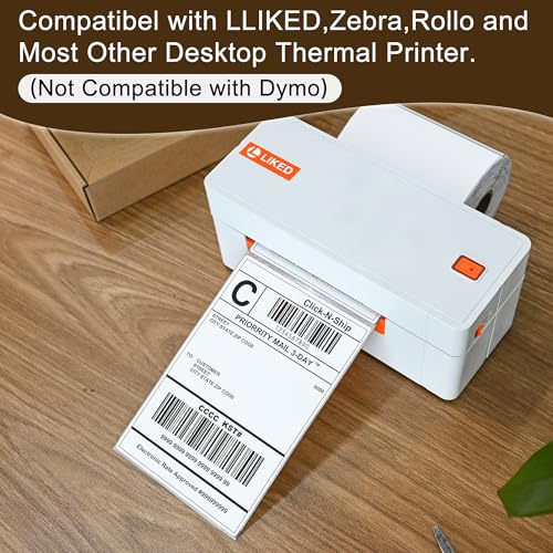 LLIKED 7,500 4"x 6" Direct Thermal Shipping Labels with 250 Labels/Roll - size: 30 Rolls