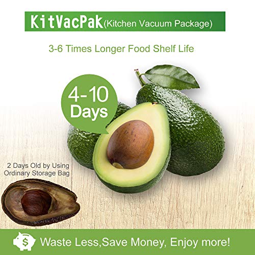 8 Rolls 8"x20'(4)+11"x20'(4) Vacuum Sealer Rolls for Food Storage - size: 8 Pack= 8"x20'(4Rolls)+11"x20'(4Rolls)