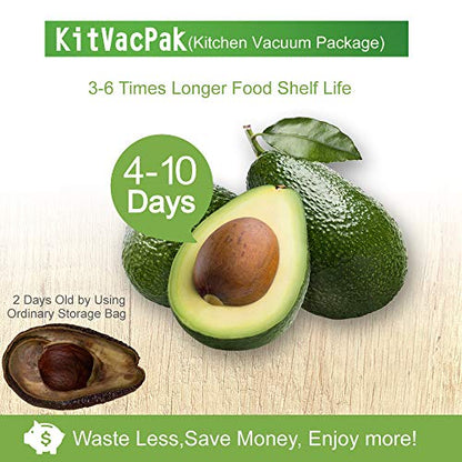 8 Rolls 8"x20'(4)+11"x20'(4) Vacuum Sealer Rolls for Food Storage - size: 8 Pack= 8"x20'(4Rolls)+11"x20'(4Rolls)