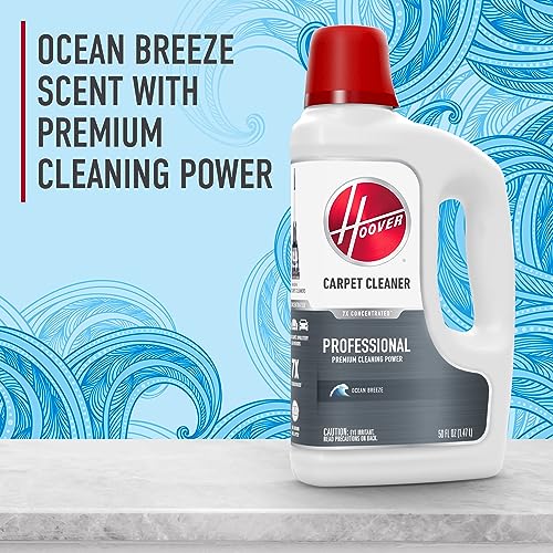 Hoover Prime Professional Carpet Cleaner Solution, 50 oz, Ocean Breeze - size: 50 Fl Oz (Pack of 1)