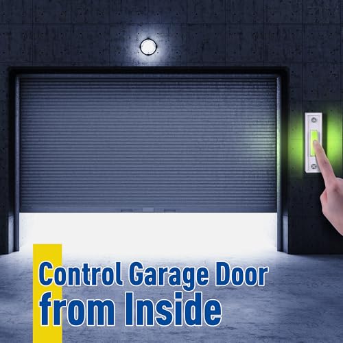 Lighted Doorbell Button, Garage Door Opener Switch with LED Light, 41A4166 Wall Mounted Push to Exit Ringer Button(White,1 Piece) - color: White