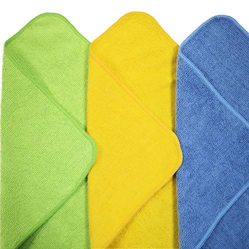 POLYTE Multipurpose Microfiber Cleaning Cloth, 12x16 in, 36 Pack