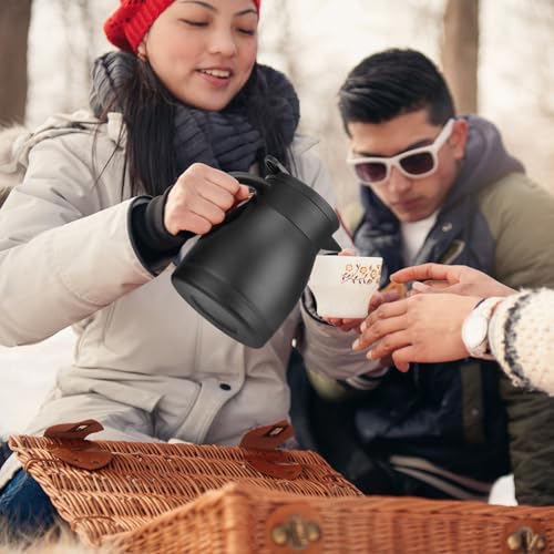 Norme 2 Pcs Thermal Coffee Carafe Creamer, Black, 17 oz - color: Black, size: 17 oz
