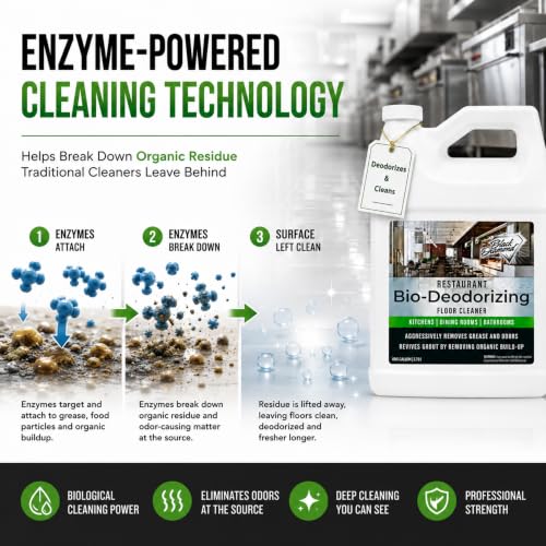 Heavy Duty Enzyme Restaurant Bio-Deodorizing Floor Cleaner - 1 Gallon