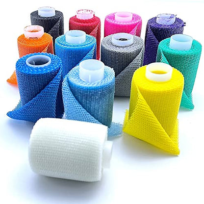OrthoTape 4 INCH Fiberglass Cast Tape (10 Rolls) (Yellow) - color: YELLOW