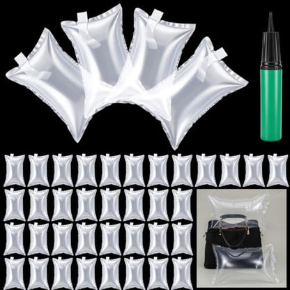 100 Pack Purse Insert Air Pillows, Purse Pillows to Keep Shape for Handbags, Inflatable Bag Shaper for Storage & Display, 7.87x11.8 Inch Stuffing for Totes, Shipping Filler Alternative