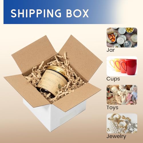 Mefleet 4x4x4" Shipping Boxes 50 Pack Small Corrugated Cardboard Box White - size: 4x4x4 inches (50 Pack)