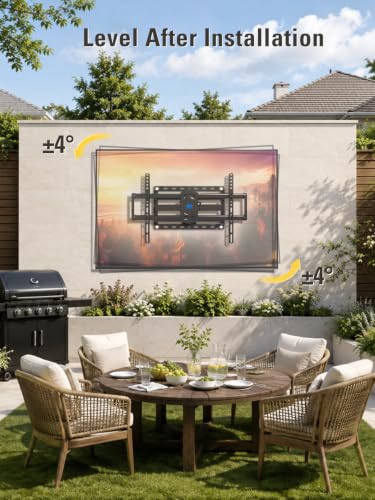Mounting Dream Outdoor TV Mount Weatherproof TV Wall Mount for 42-86" TVs - size: For 42"-86" TV, 16" Studs
