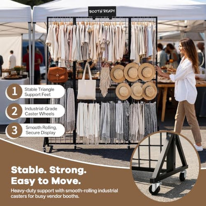 Grid wall Panels Display Stand Foldable for Craft Show Art Vendor