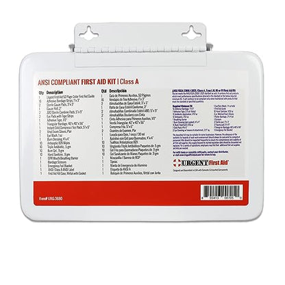 OSHA & ANSI Class A, Metal First Aid Kit, 25 Person, 79 Piece Emergency Kit