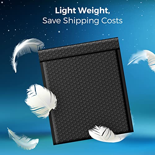 Fuxury Black Bubble Mailers 8.5x12" Padded Envelopes 500 Pack Usable 8.5x11 - color: Black, size: 8.5x12" 500PC