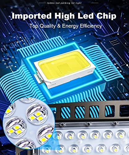 ledmo 300W LED Parking Lot Lights, 36000LM Commercial Dusk-to-Dawn Light - size: Big/300/Wall Mount