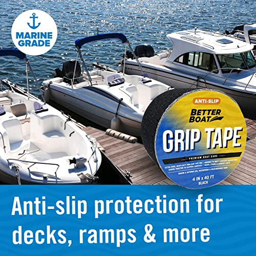 Anti Slip Tape for Outdoor Stair Treads, Non-Skid Grip for Stairs - color: Black