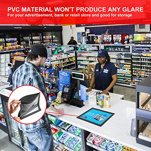 Retail Advertisement Counter Mat for 8.5 x11 Inch, Superior Quality Signature Pad, Durable Non-Skid Countertop Sign Holder, Customizable Writing Pad for Credit Card Transactions for Bank(3 Packs)