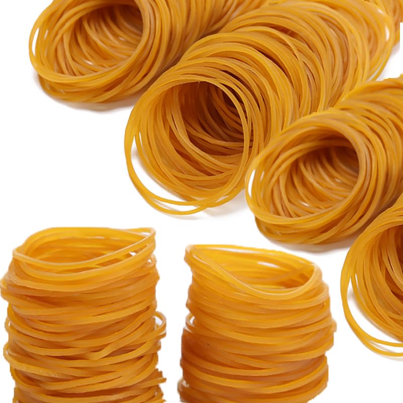 Rubber Bands Size16 Elastic Small Rubber Band #16 yellow 600Pcs Heavy Duty - color: Yellow