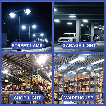 2 Pack 400W Equivalent Led Corn Light Bulb, 6000 Lumen 6000K Daylight 50W LED Corn Lamp, E26/E27 Medium Base for Indoor Garage Factory Warehouse Backyard