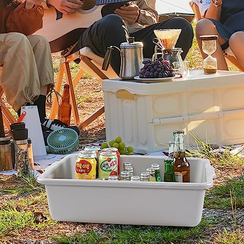 25 L Plastic Commercial Bus Tubs, Restaurant Bus Boxes, 4 Packs - size: 25 L without Lid