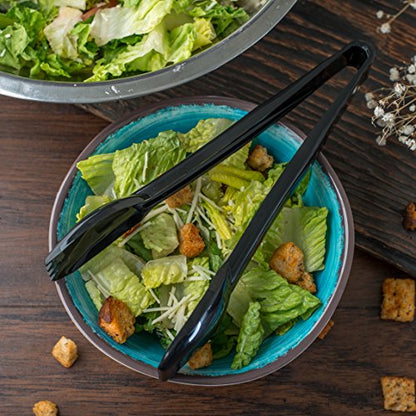 Carlisle FoodService Products CFS Carly Salad Tong, 9" Salad Tong, Black, 1 Pack - color: Black, size: 9" Salad Tong, style: 1 Pack
