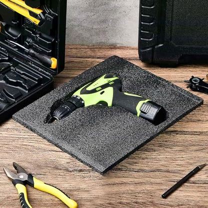 Hoolerry 2 Pcs Polyethylene Foam Block, 12" X 10" X 0.5", Black - size: 12" X 10" X 0.5"