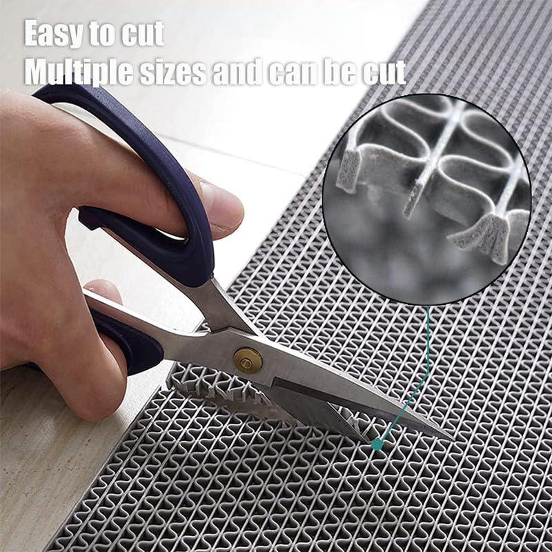 Anti Slip Drainage Mat Cutable Pool Flooring Bathroom Mats 3FTX19FT PVC Mesh Rubber Matting Heavy Duty for Garage Restaurant Basement Commercial Kitchen - size: 3FTX19FT