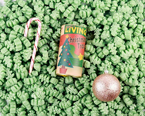 Bubblefast! Brand FunPak Plant Based Biodegradable Packing Peanuts, 1.5 cu ft Bag, Compostable (Green Christmas Trees) - color: Green Christmas Trees