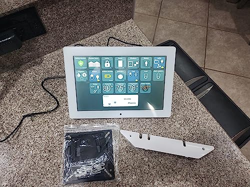 10.1 Inch RK3568 Android 11 Tablet PC with RJ45 Port PoE Touchscreen Monitor for Smart Home with Black and White Color (White) - color: White