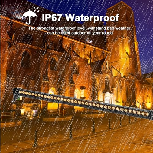 2Pack 72W Wall Washer Light 4FT 2700K 120V IP67 Waterproof Plug-in - color: 2700K-Warm White, size: 47.2"