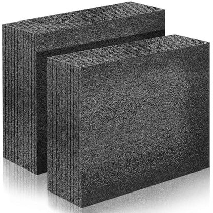 Hoolerry 2 Pcs Polyethylene Foam Block, 12" X 10" X3.5", Black - size: 12" X 10" X 3.5"