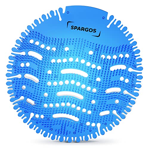 Spargos Urinal Screen Deodorizer, 12 Pack Ocean Breeze Cakes - color: Blue