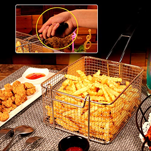 Electric Fryer,12L Commercial Electric Countertop Stainless Steel Deep Fryer Basket French Fry Restaurant Home Kitchen