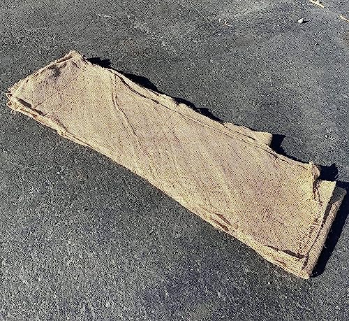 Sandbaggy Empty Compost Filter Sock | Sediment & Erosion Control Tubular Device | Wattles, Logs & Composite Socks | 100% Biodegradable Burlap | Meets DOT Requirements (1, 12 inch x 22 ft)