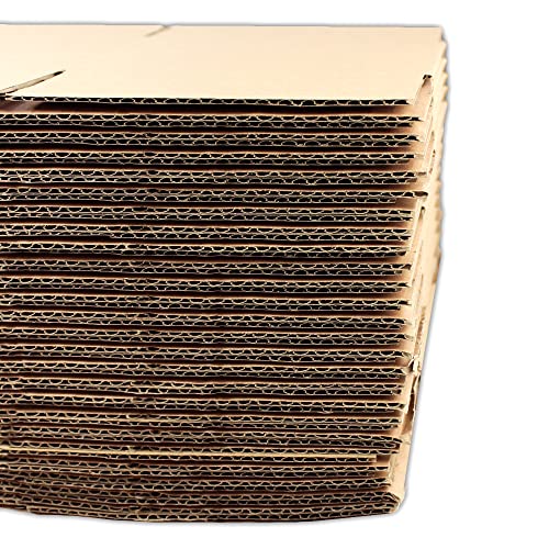 15 EcoSwift 4x4x18 Corrugated Cardboard Packing Boxes Mailing Moving Shipping Box Cartons 4 x 4 x 18 inches